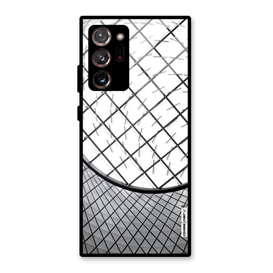 Modern Abstract Pattern Glass Back Case for Galaxy Note 20 Ultra