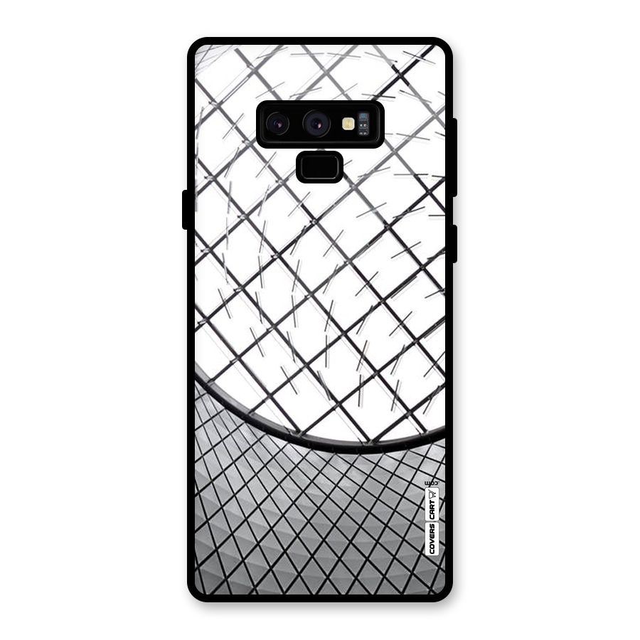 Modern Abstract Pattern Glass Back Case for Galaxy Note 9
