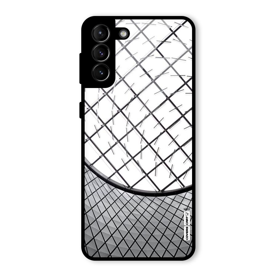 Modern Abstract Pattern Glass Back Case for Galaxy S21 Plus