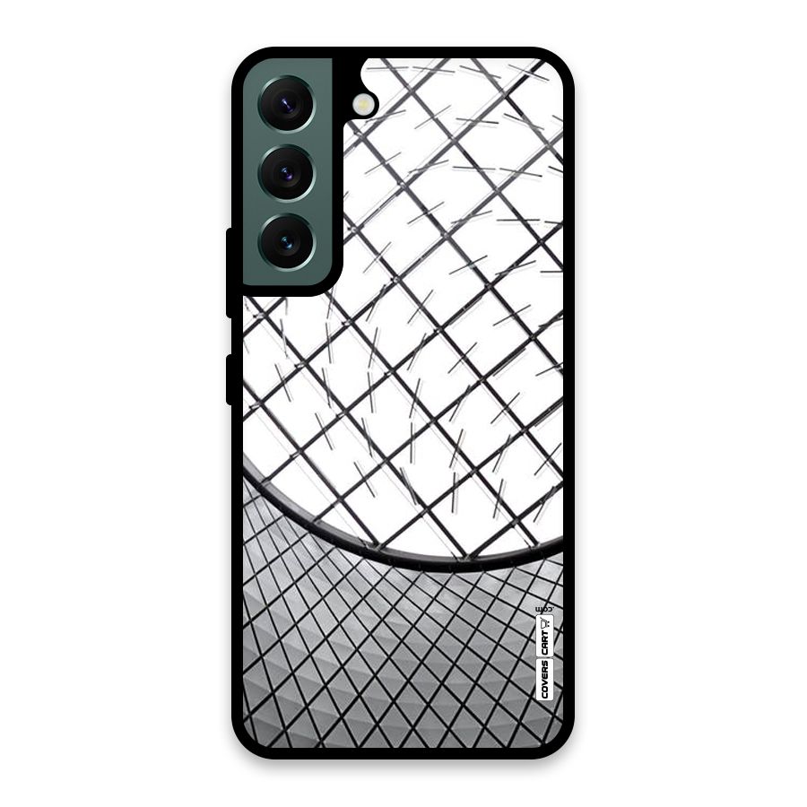 Modern Abstract Pattern Glass Back Case for Galaxy S22 5G