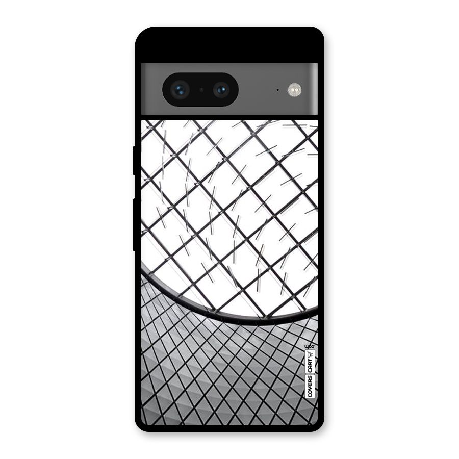 Modern Abstract Pattern Glass Back Case for Google Pixel 7