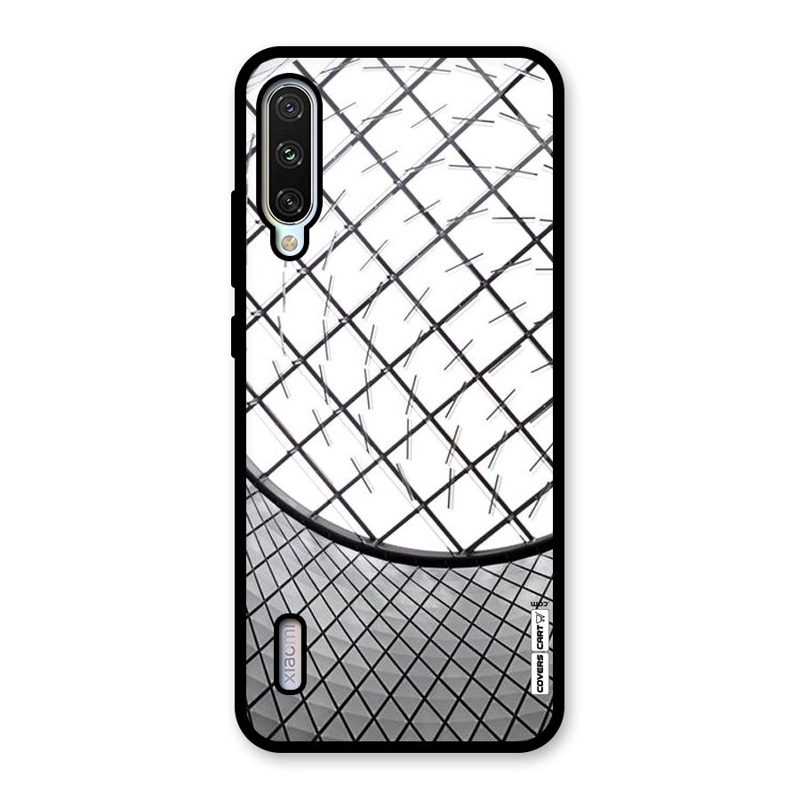 Modern Abstract Pattern Glass Back Case for Mi A3