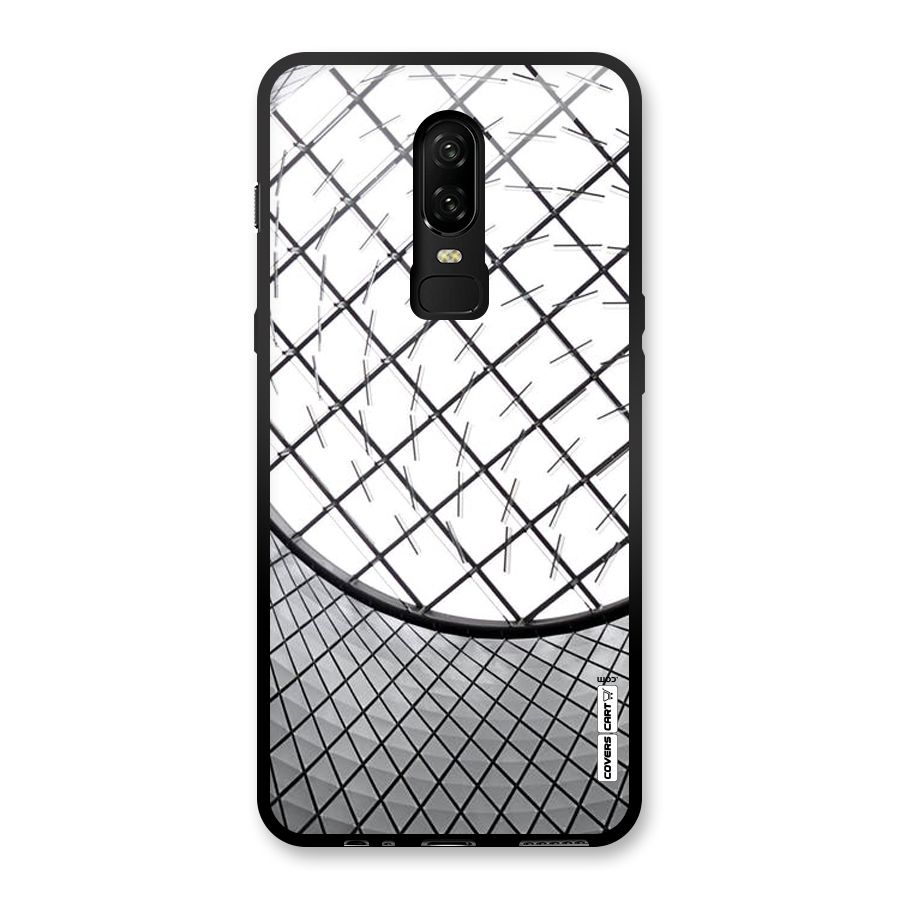 Modern Abstract Pattern Glass Back Case for OnePlus 6