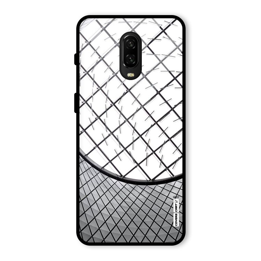 Modern Abstract Pattern Glass Back Case for OnePlus 6T