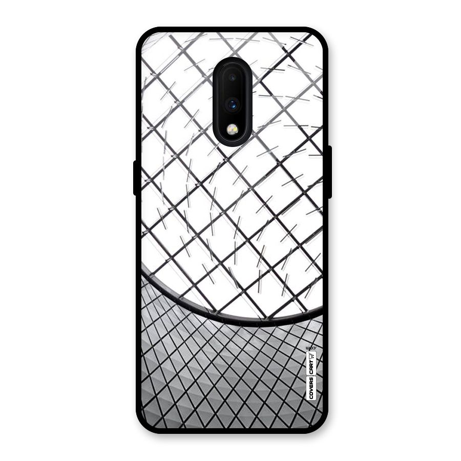 Modern Abstract Pattern Glass Back Case for OnePlus 7