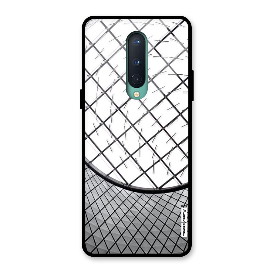 Modern Abstract Pattern Glass Back Case for OnePlus 8
