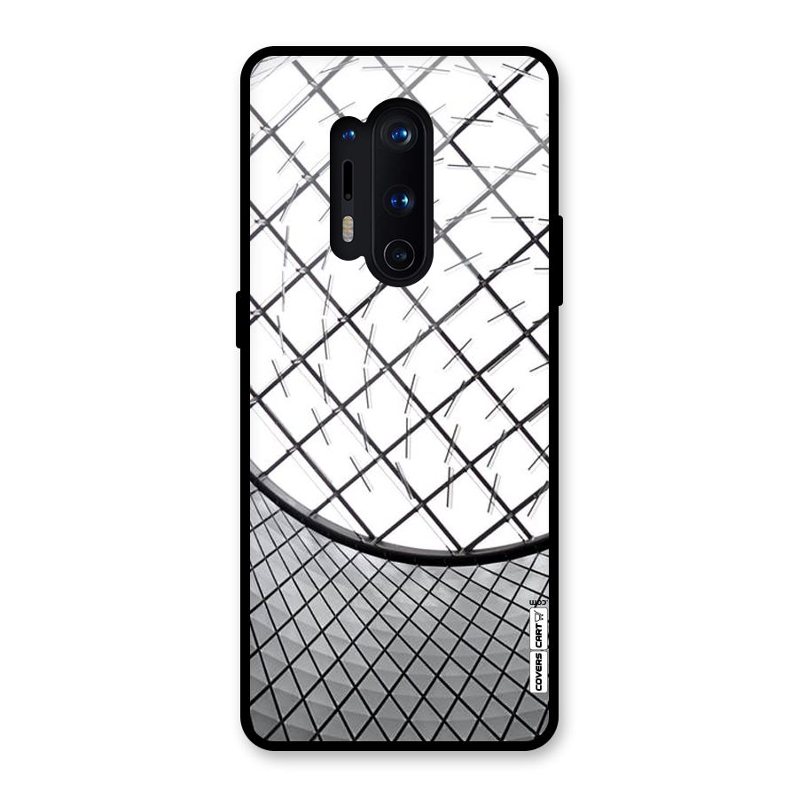 Modern Abstract Pattern Glass Back Case for OnePlus 8 Pro