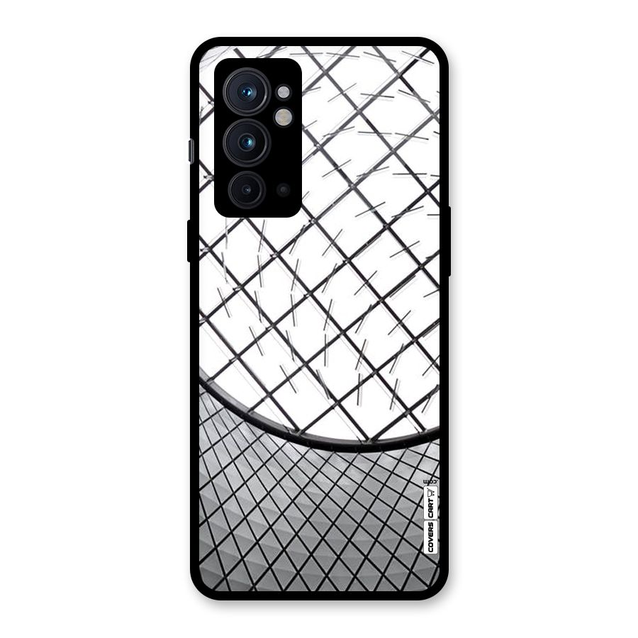 Modern Abstract Pattern Glass Back Case for OnePlus 9RT 5G