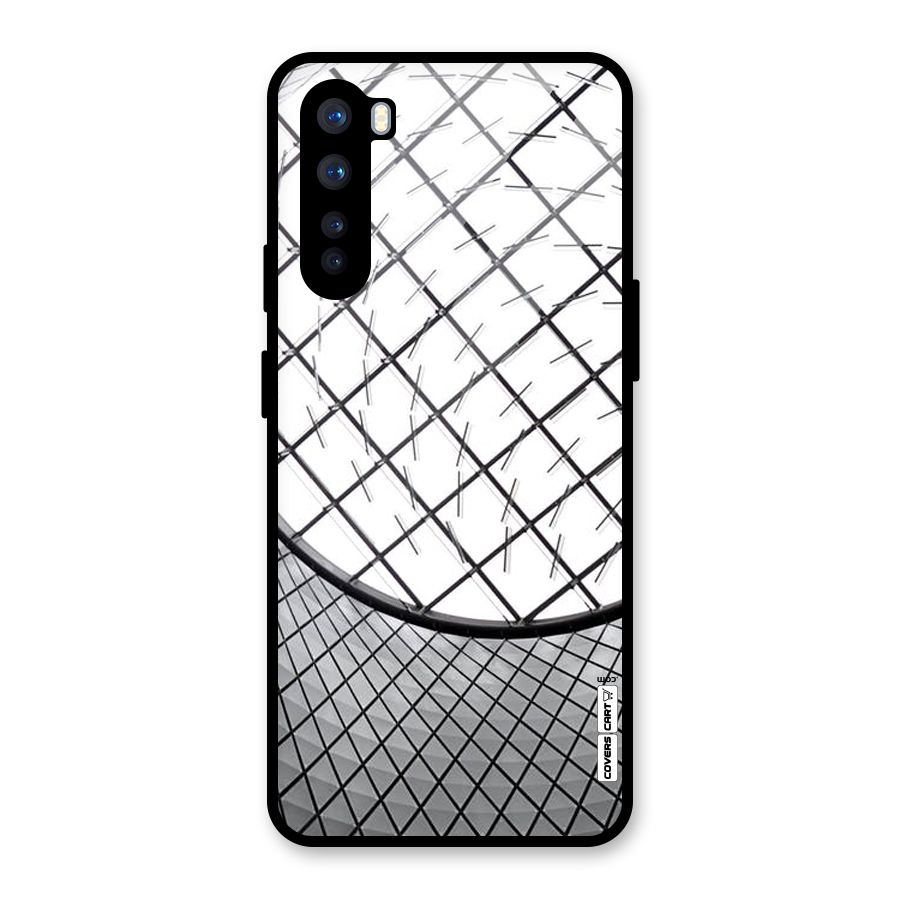 Modern Abstract Pattern Glass Back Case for OnePlus Nord