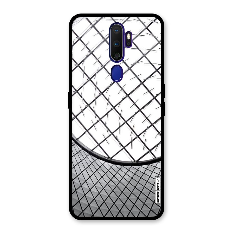 Modern Abstract Pattern Glass Back Case for Oppo A9 (2020)