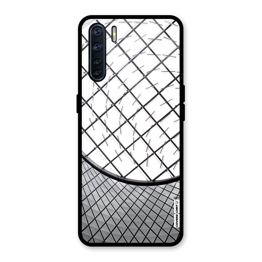 Modern Abstract Pattern Glass Back Case for Oppo F15