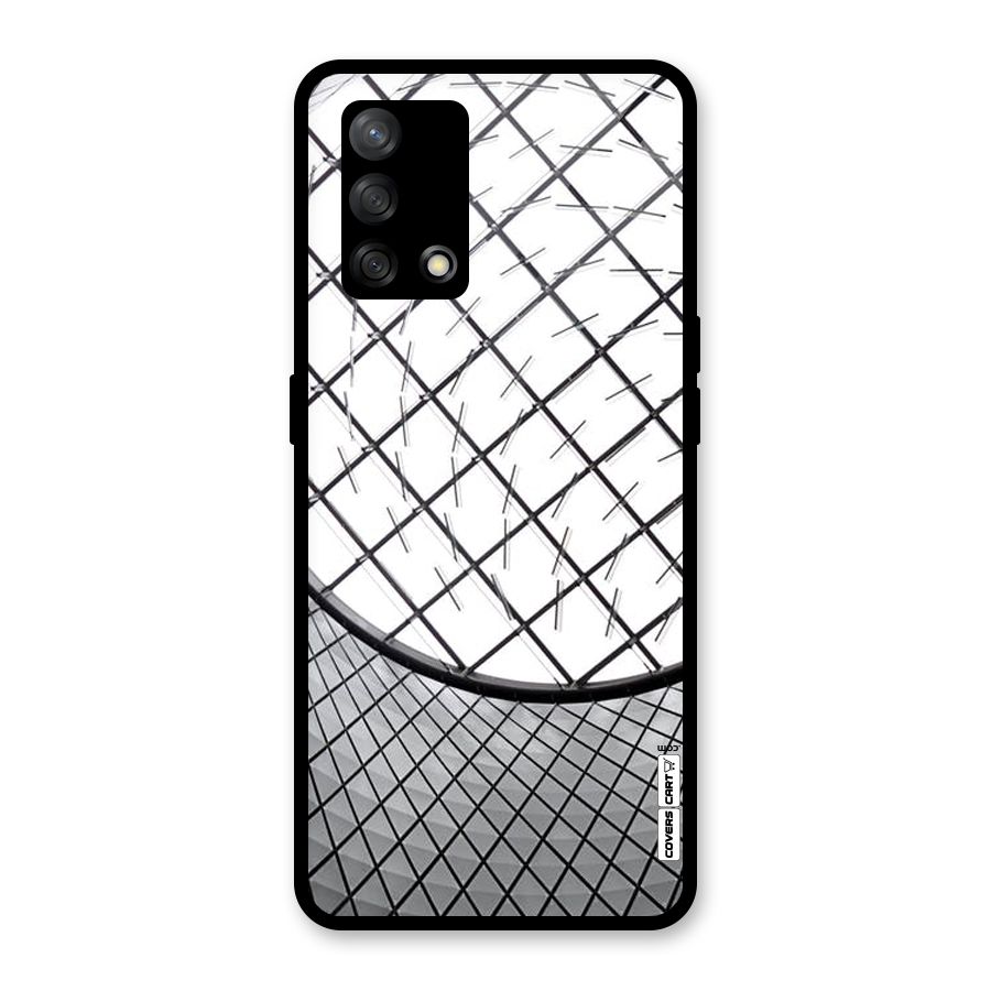 Modern Abstract Pattern Glass Back Case for Oppo F19