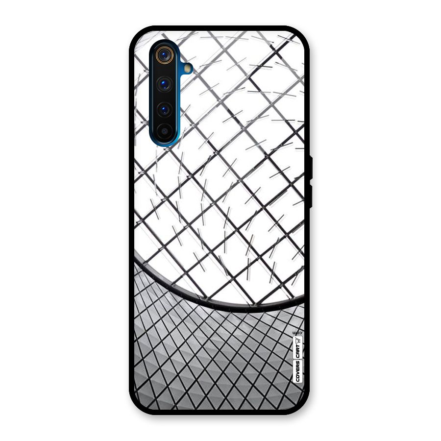 Modern Abstract Pattern Glass Back Case for Realme 6 Pro