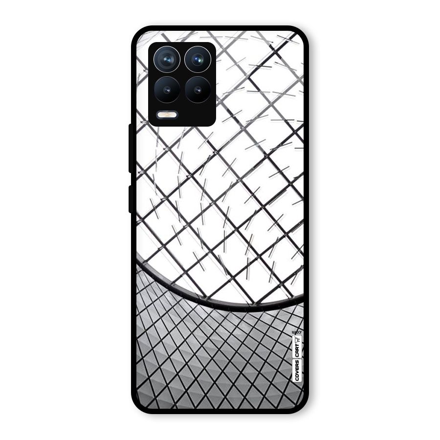 Modern Abstract Pattern Glass Back Case for Realme 8 Pro