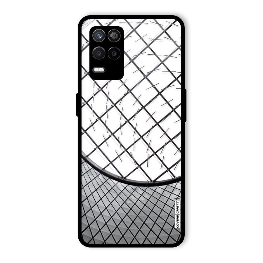 Modern Abstract Pattern Glass Back Case for Realme 9 5G
