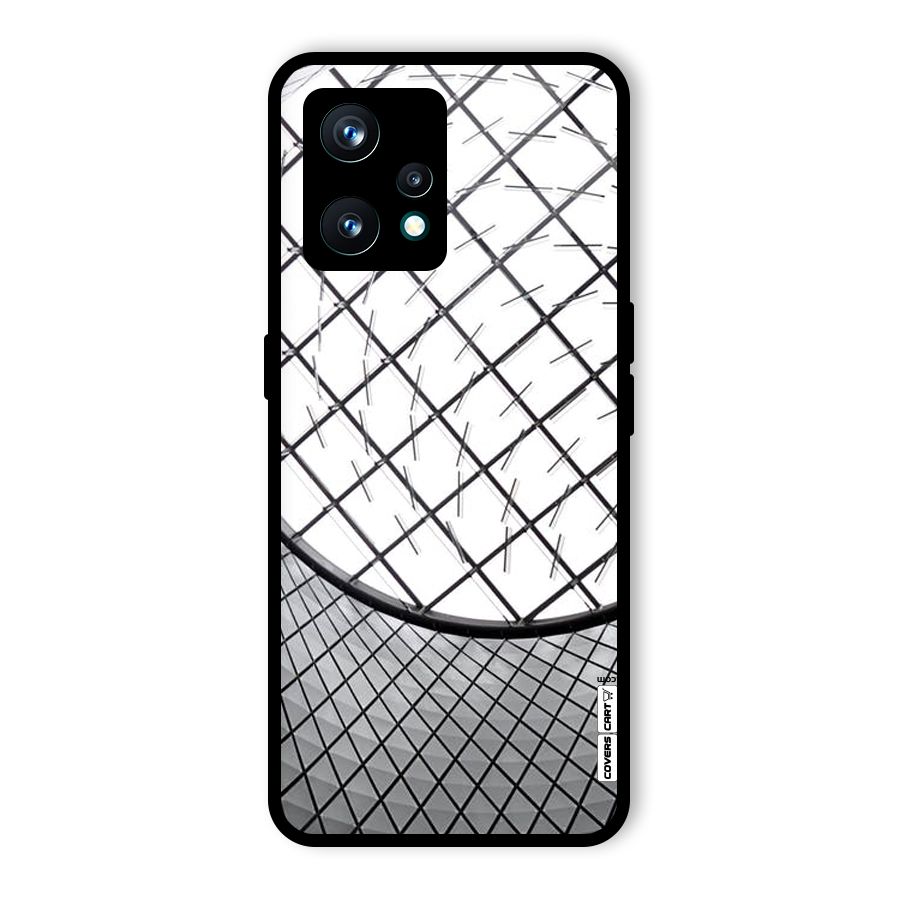 Modern Abstract Pattern Glass Back Case for Realme 9 Pro Plus 5G