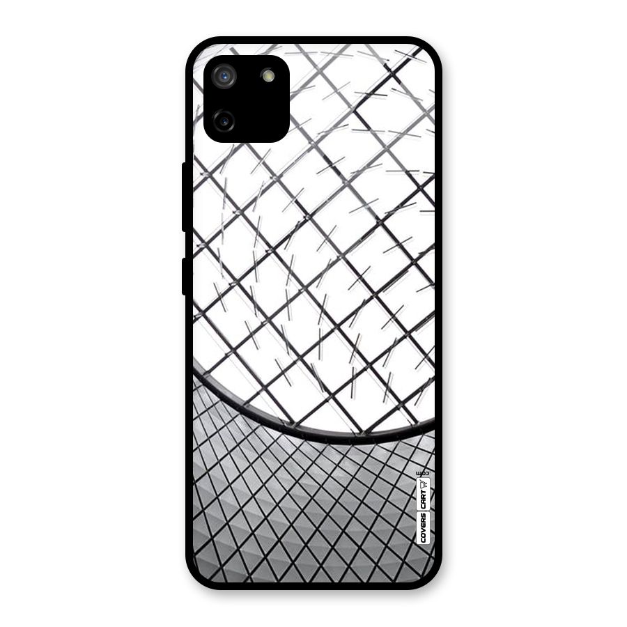 Modern Abstract Pattern Glass Back Case for Realme C11