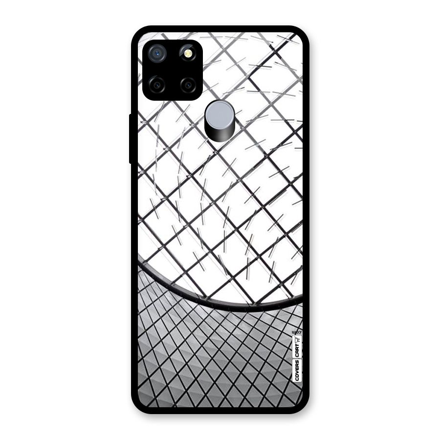Modern Abstract Pattern Glass Back Case for Realme C12