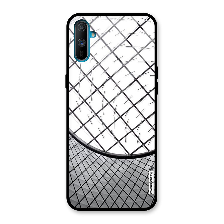 Modern Abstract Pattern Glass Back Case for Realme C3