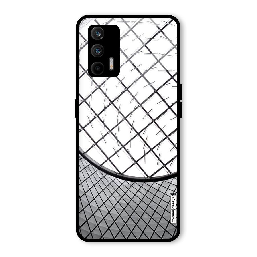 Modern Abstract Pattern Glass Back Case for Realme GT 5G