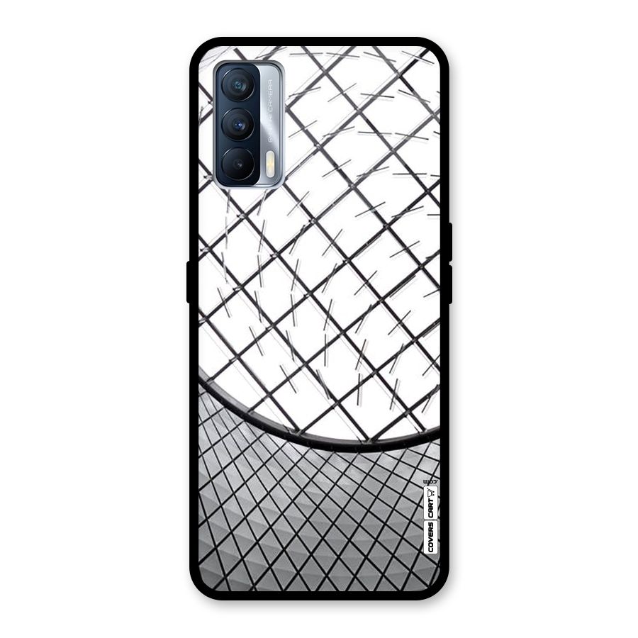 Modern Abstract Pattern Glass Back Case for Realme X7