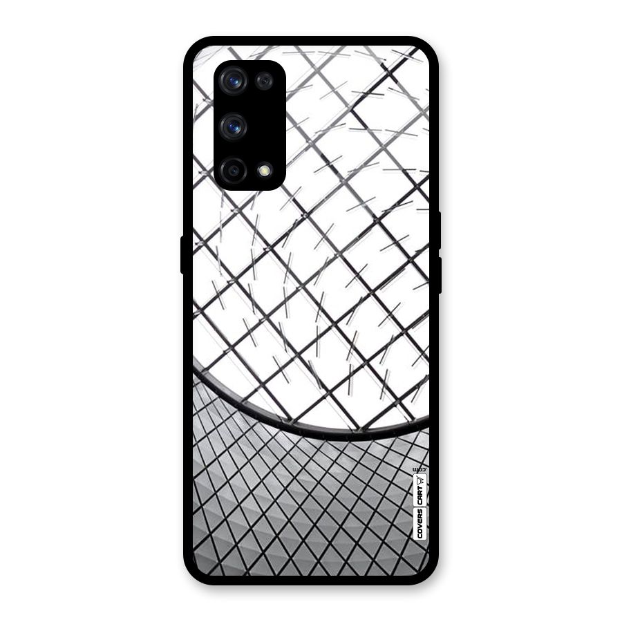Modern Abstract Pattern Glass Back Case for Realme X7 Pro