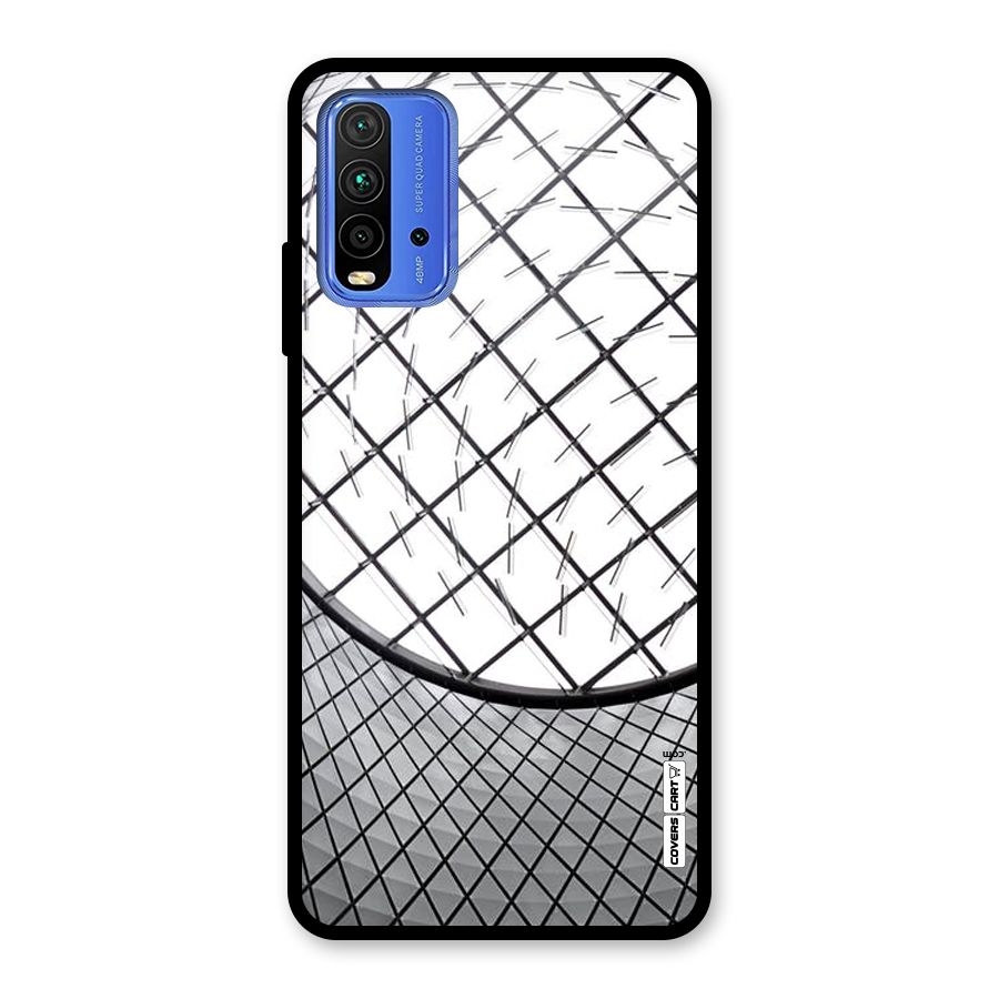Modern Abstract Pattern Glass Back Case for Redmi 9 Power