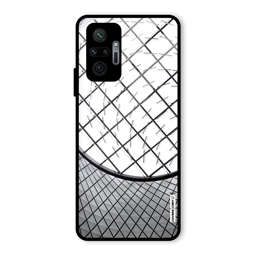 Modern Abstract Pattern Glass Back Case for Redmi Note 10 Pro