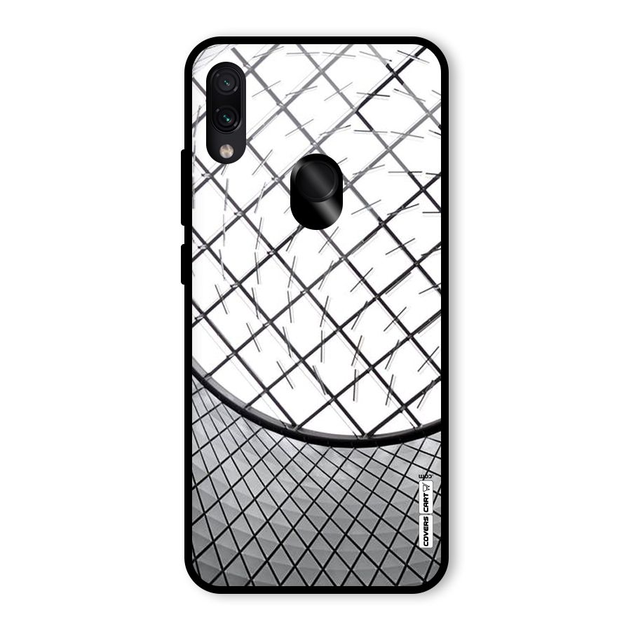 Modern Abstract Pattern Glass Back Case for Redmi Note 7 Pro