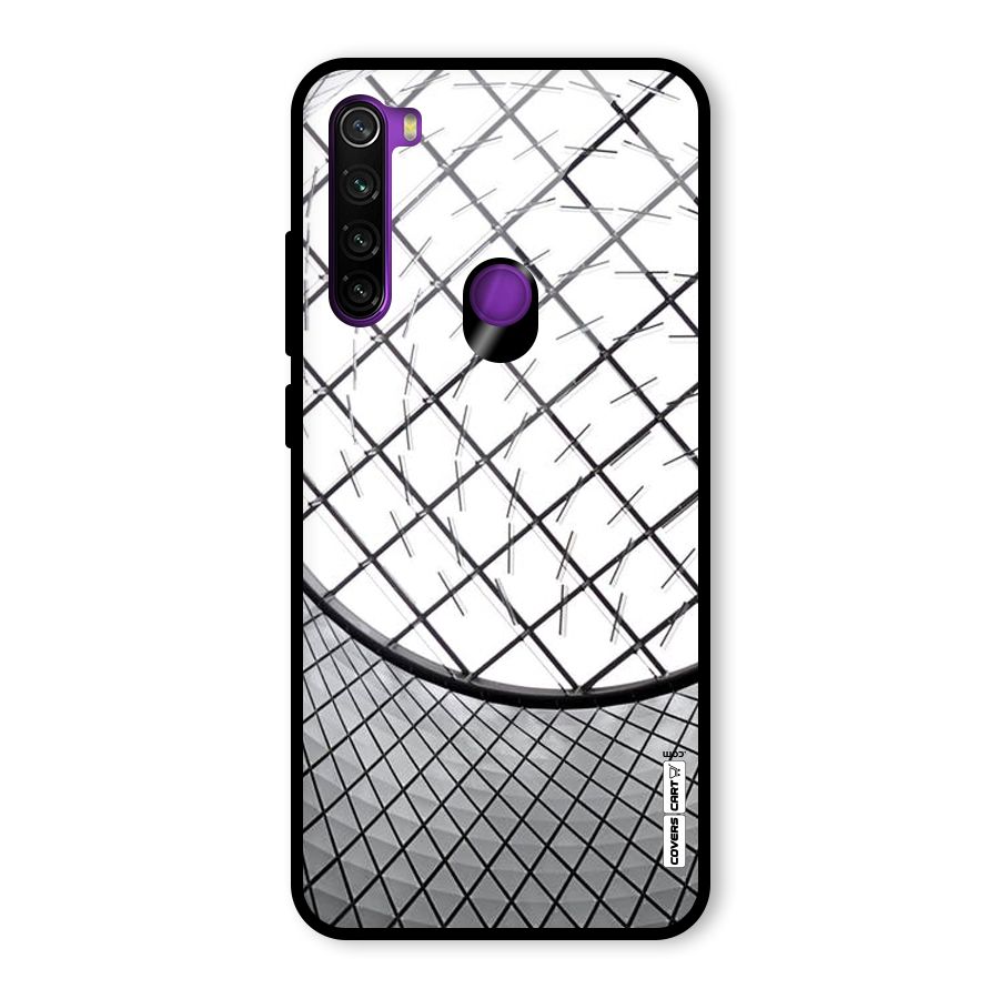 Modern Abstract Pattern Glass Back Case for Redmi Note 8