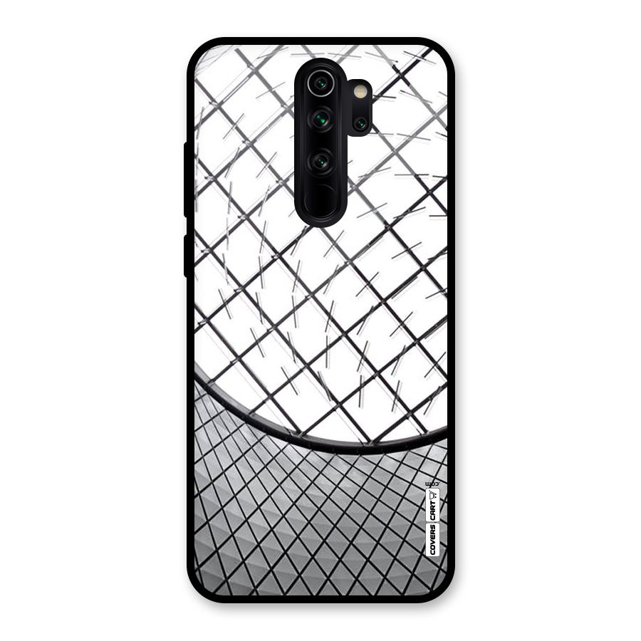 Modern Abstract Pattern Glass Back Case for Redmi Note 8 Pro