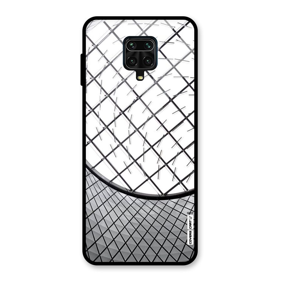 Modern Abstract Pattern Glass Back Case for Redmi Note 9 Pro Max