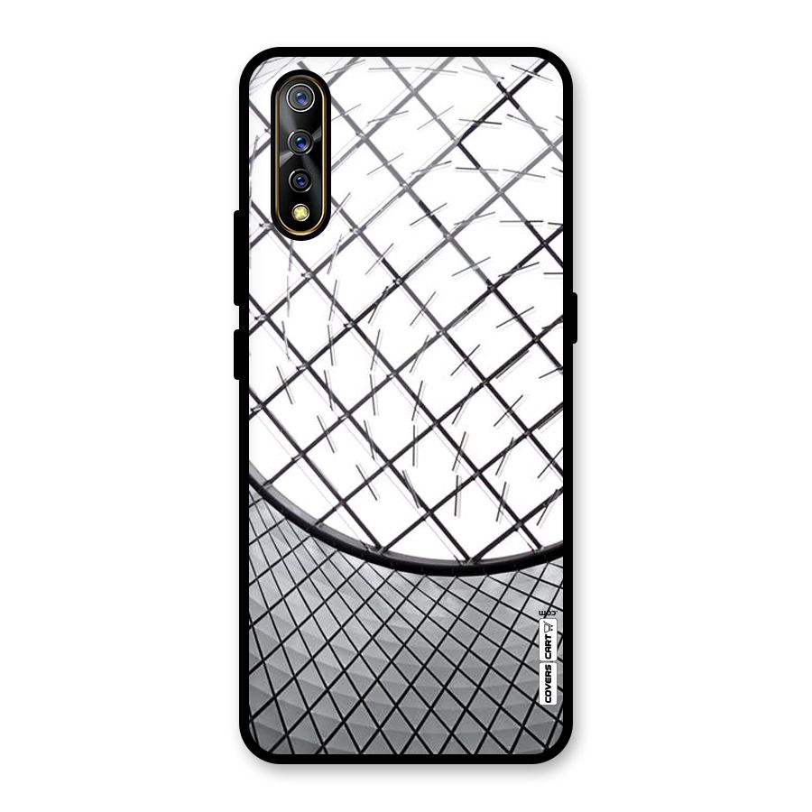 Modern Abstract Pattern Glass Back Case for Vivo S1