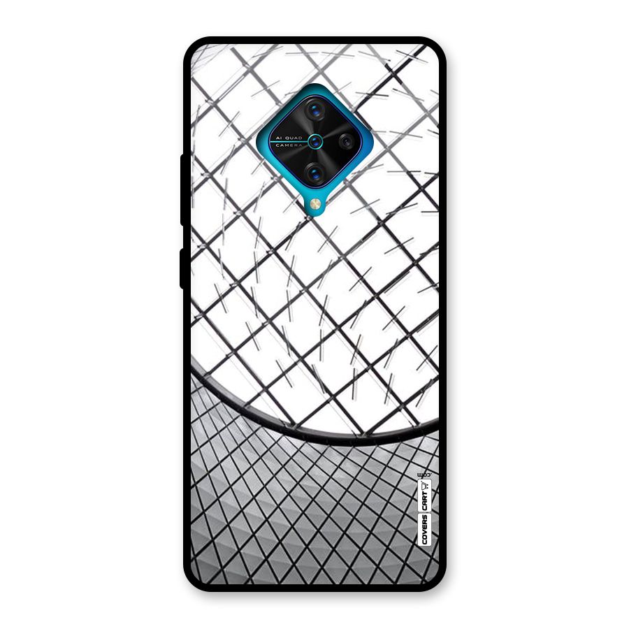 Modern Abstract Pattern Glass Back Case for Vivo S1 Pro