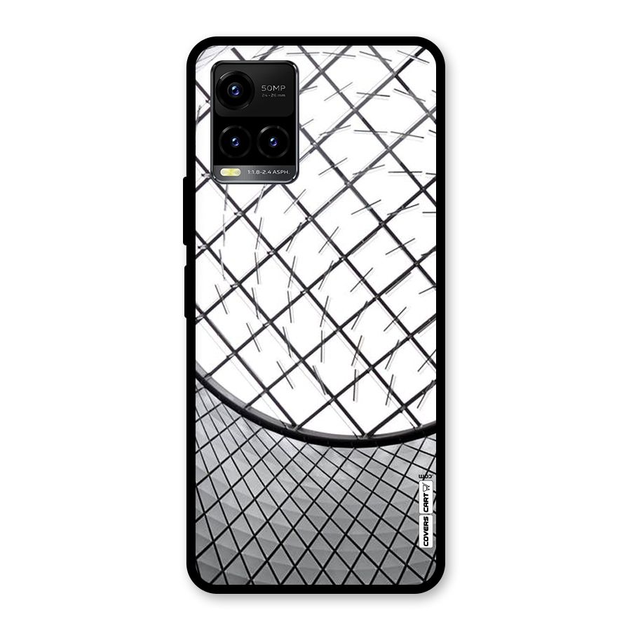 Modern Abstract Pattern Glass Back Case for Vivo Y21T