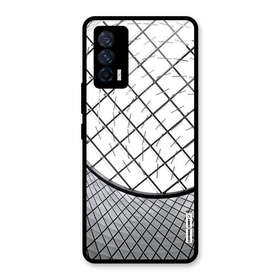 Modern Abstract Pattern Glass Back Case for Vivo iQOO 7 5G