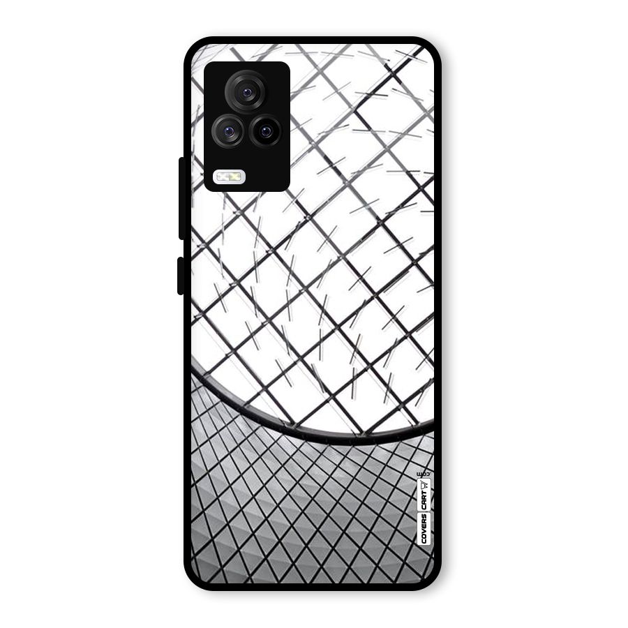 Modern Abstract Pattern Glass Back Case for Vivo iQOO 7 Legend 5G