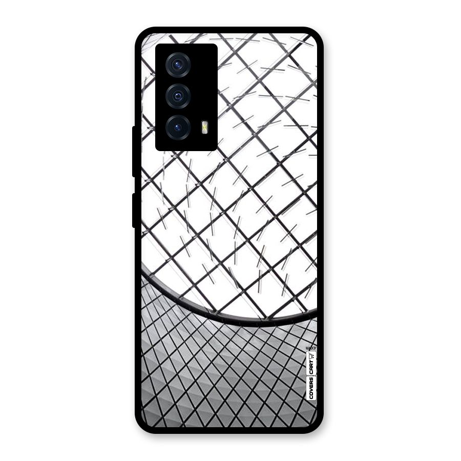 Modern Abstract Pattern Glass Back Case for Vivo iQOO Z5