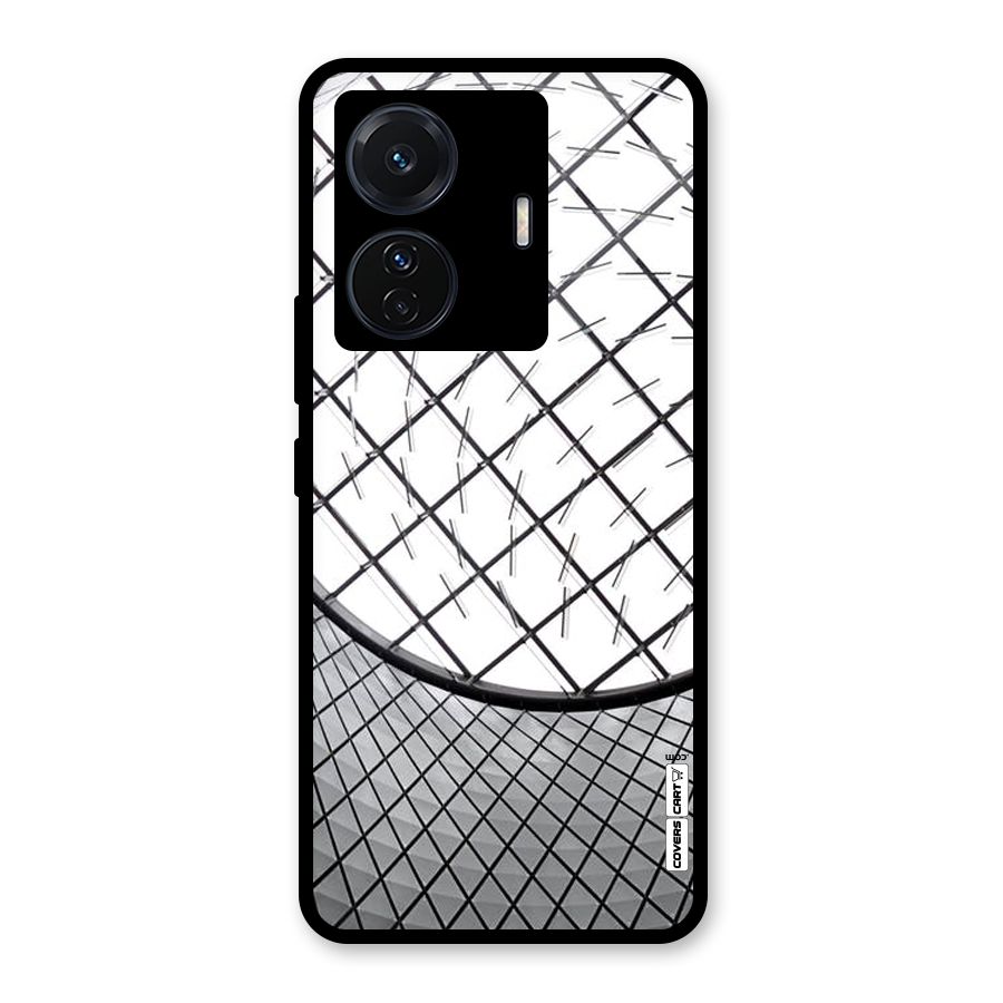 Modern Abstract Pattern Glass Back Case for Vivo iQOO Z6 Pro