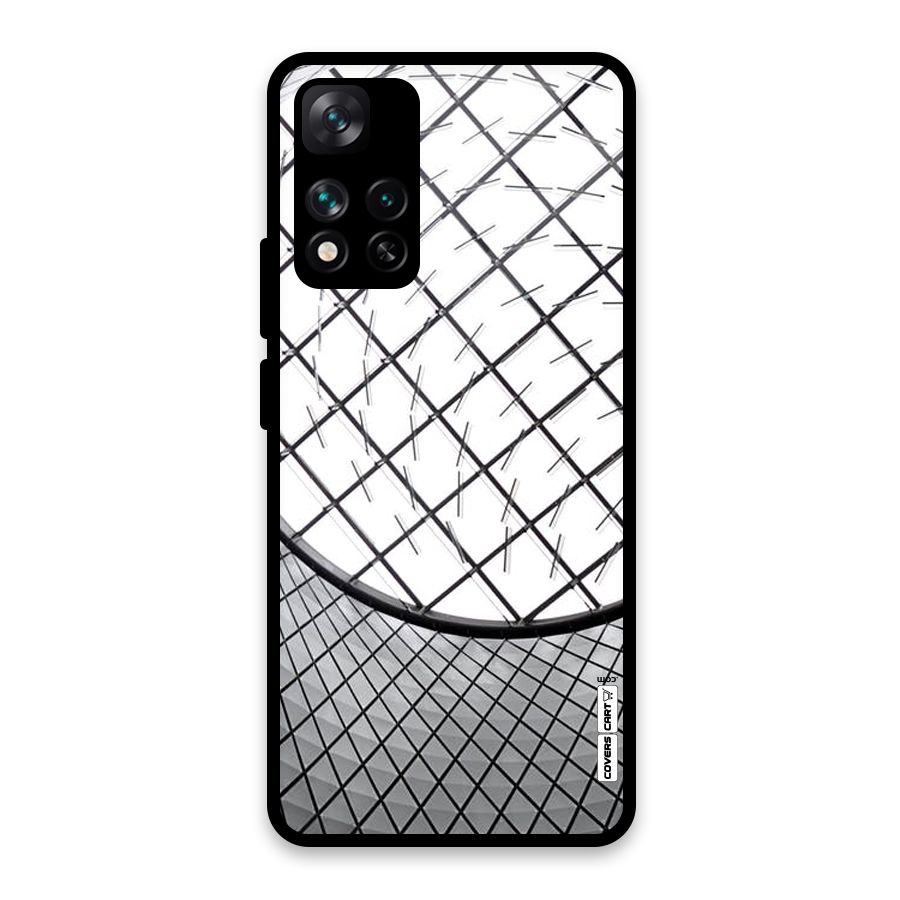 Modern Abstract Pattern Glass Back Case for Xiaomi 11i HyperCharge 5G