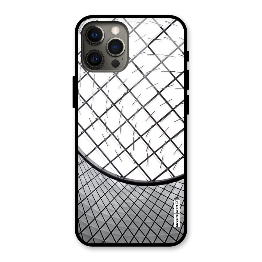 Modern Abstract Pattern Glass Back Case for iPhone 12 Pro Max