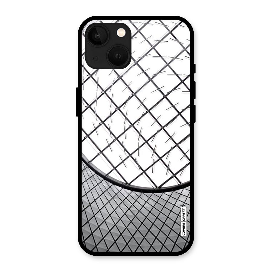 Modern Abstract Pattern Glass Back Case for iPhone 13