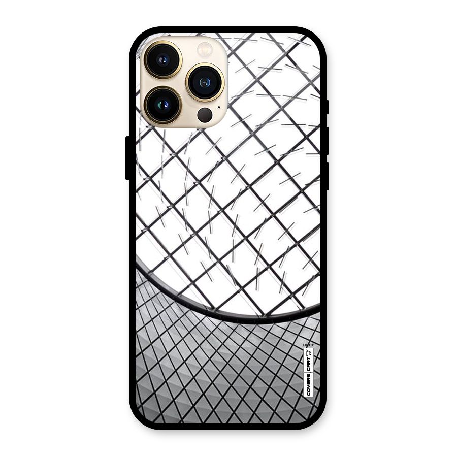 Modern Abstract Pattern Glass Back Case for iPhone 13 Pro Max