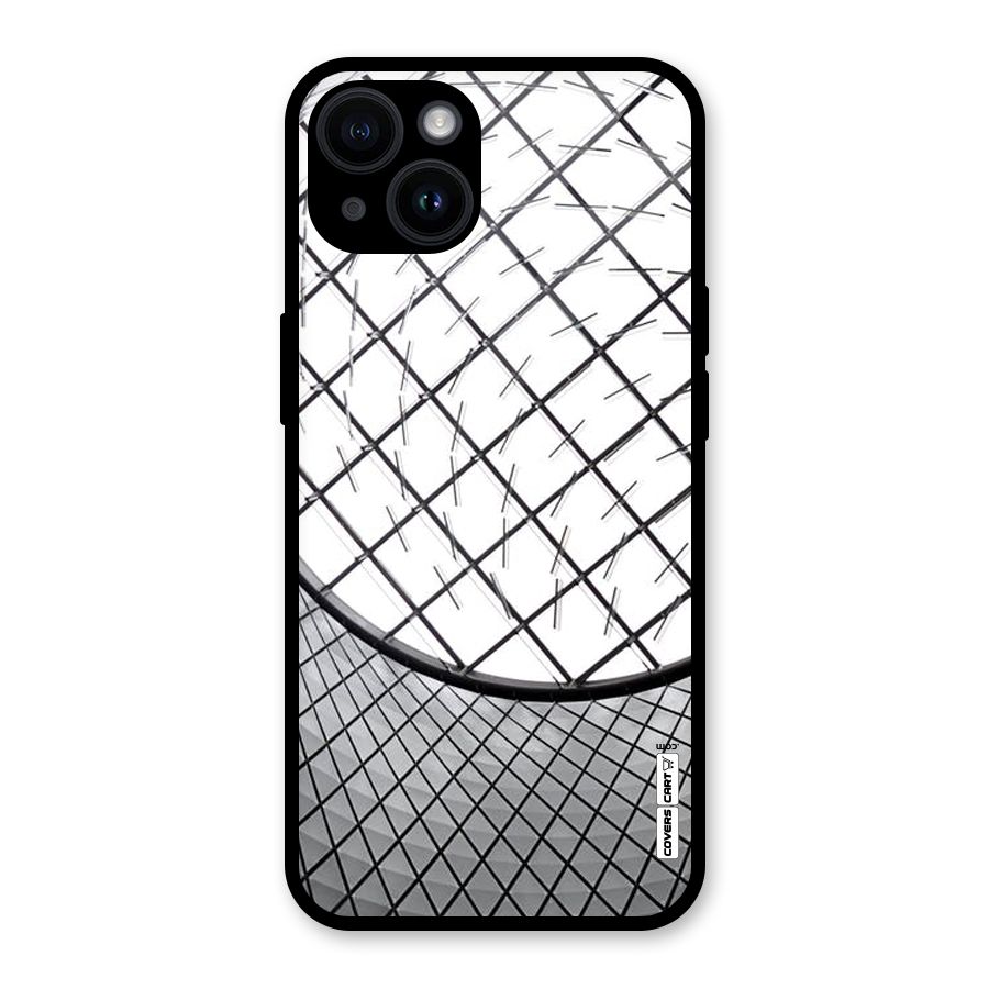 Modern Abstract Pattern Glass Back Case for iPhone 14