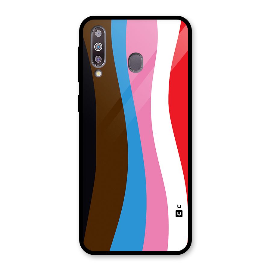 Modern Curves Glass Back Case for Galaxy M30