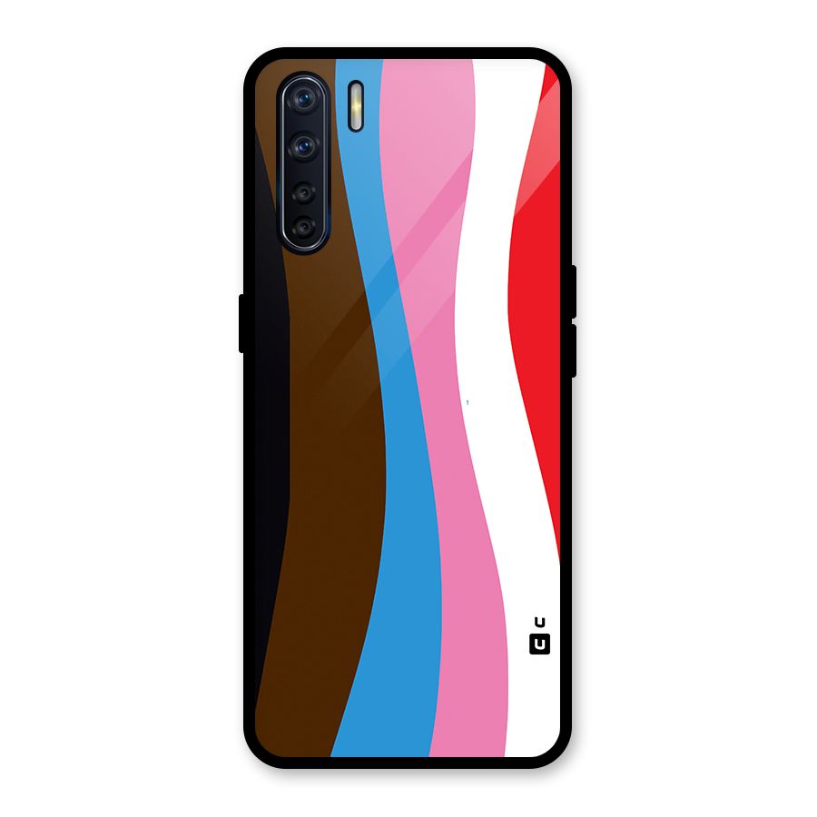 Modern Curves Glass Back Case for Oppo F15