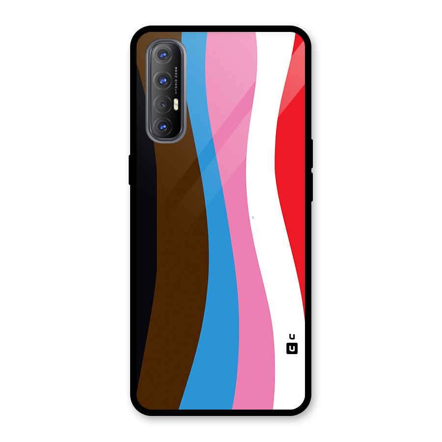 Modern Curves Glass Back Case for Oppo Reno3 Pro