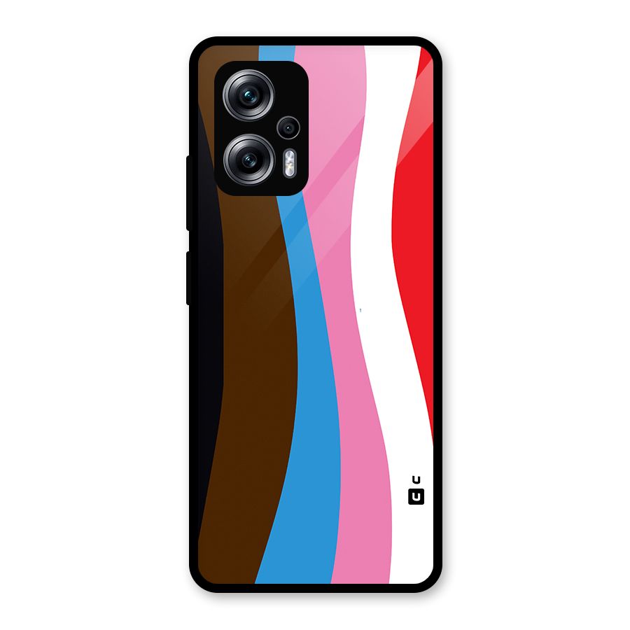 Modern Curves Glass Back Case for Redmi K50i