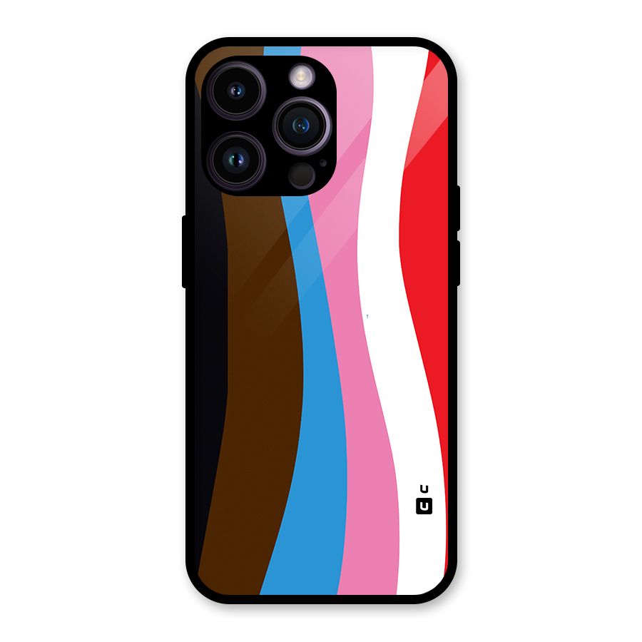 Modern Curves Glass Back Case for iPhone 14 Pro Max