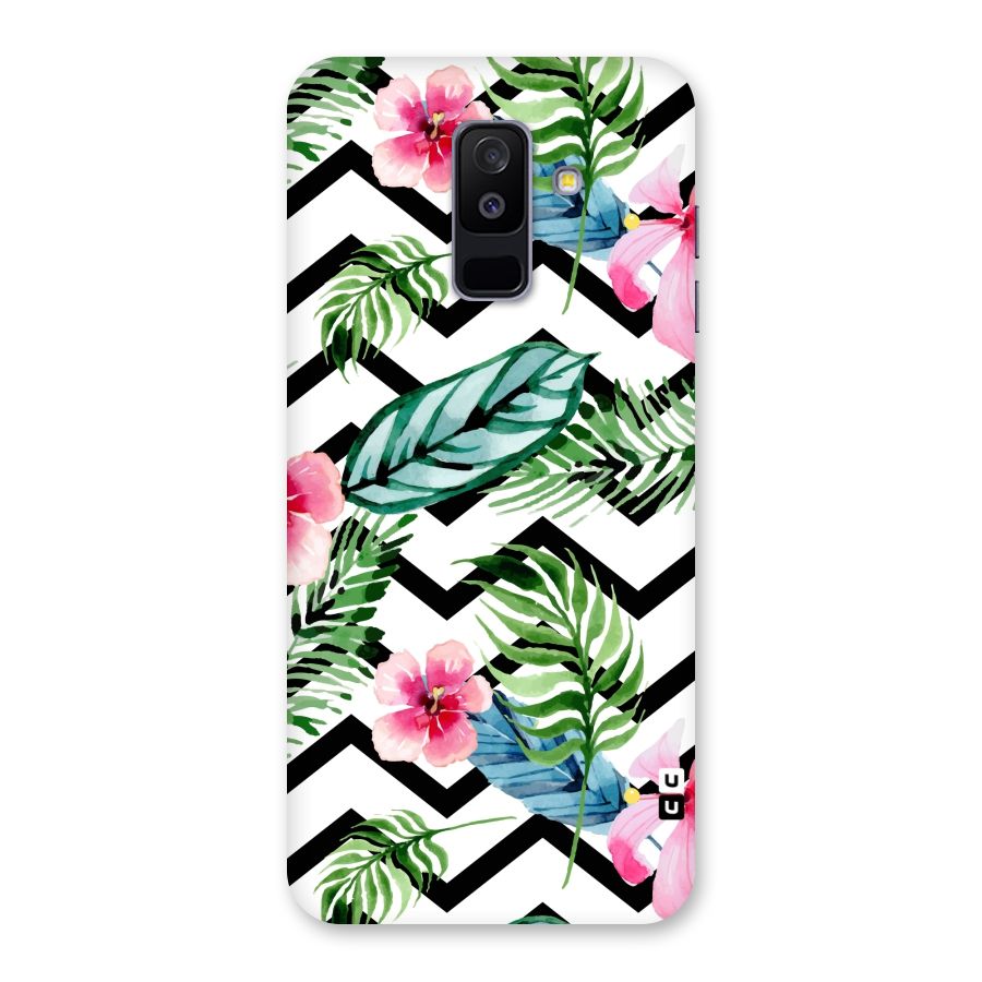 Modern Flowers Back Case for Galaxy A6 Plus